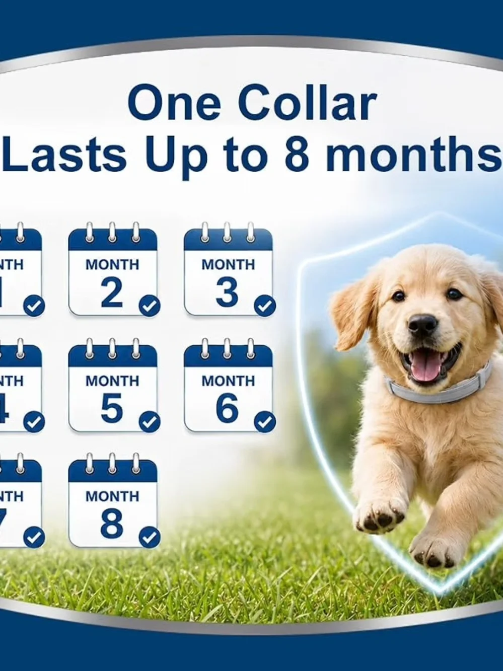 Flea & Tick Collar for Small Dogs - Gray